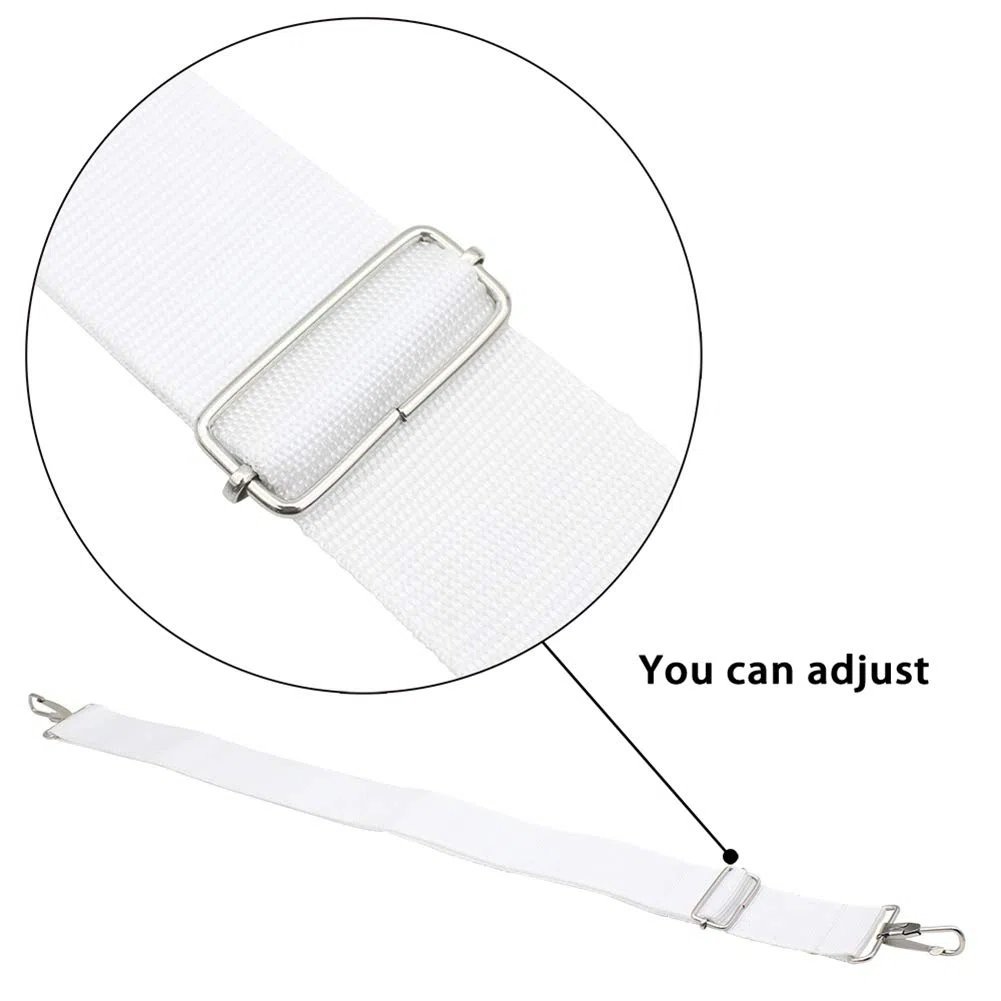 Tbest Childs Snare Drum Belt,Tracolla Sostituzione Per Batteria, Rullante Sostituzione Per Slitta Cintura Sostituzione Per Cinturino Regolabile Nylon Bianco Regolabile Cintura