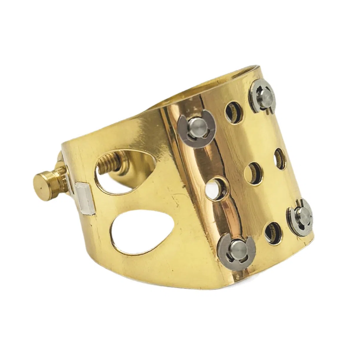 kowaku Legatura per Bocchino per Sassofono Contralto, Parti Accessorie in Metallo Professionali E Robuste