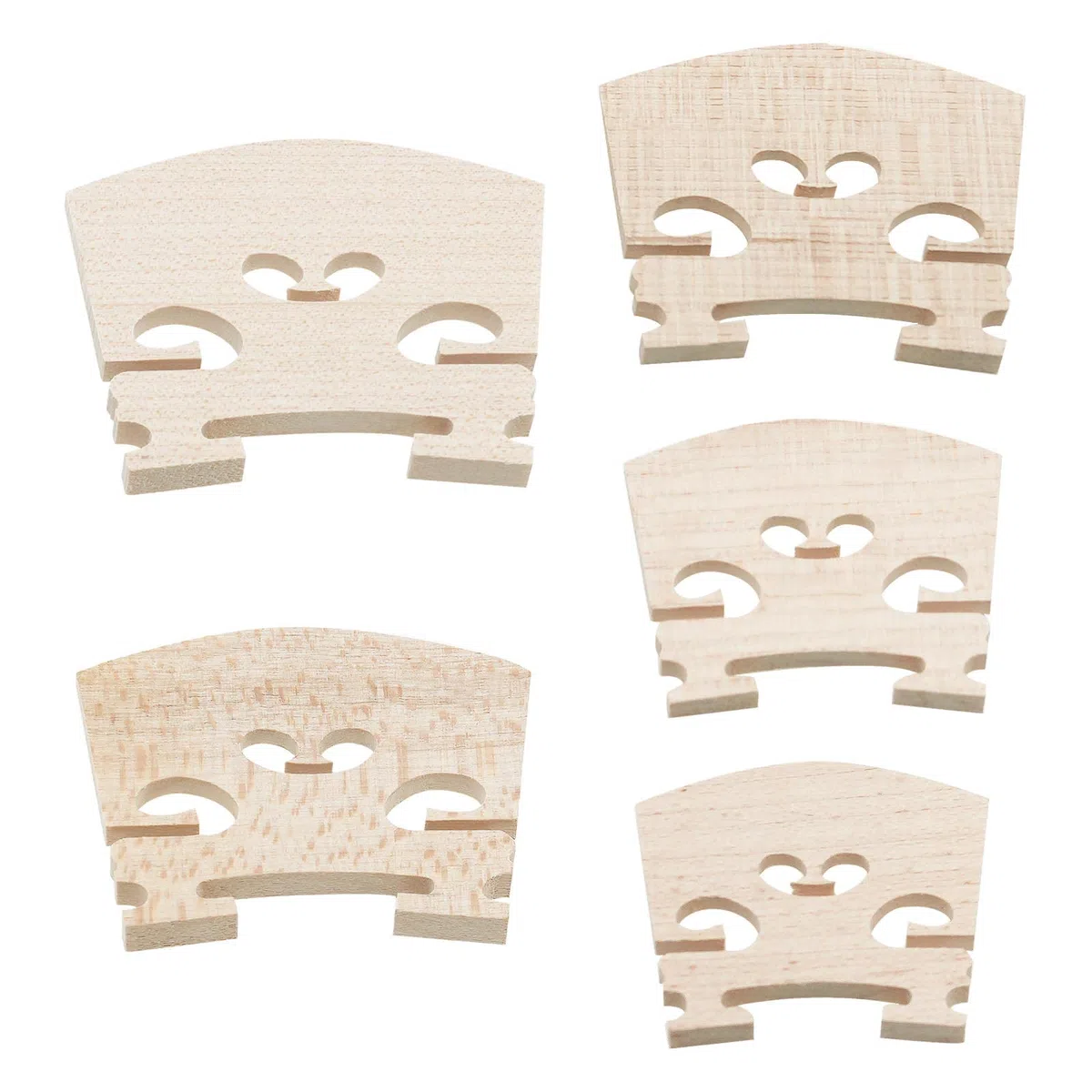 10Pcs Violino Maple String Bridge Yard Sostituzione 4/4 3/4 1/2 1/4 1/8 Violino String Bridge Strumenti Accessori Parte 20g