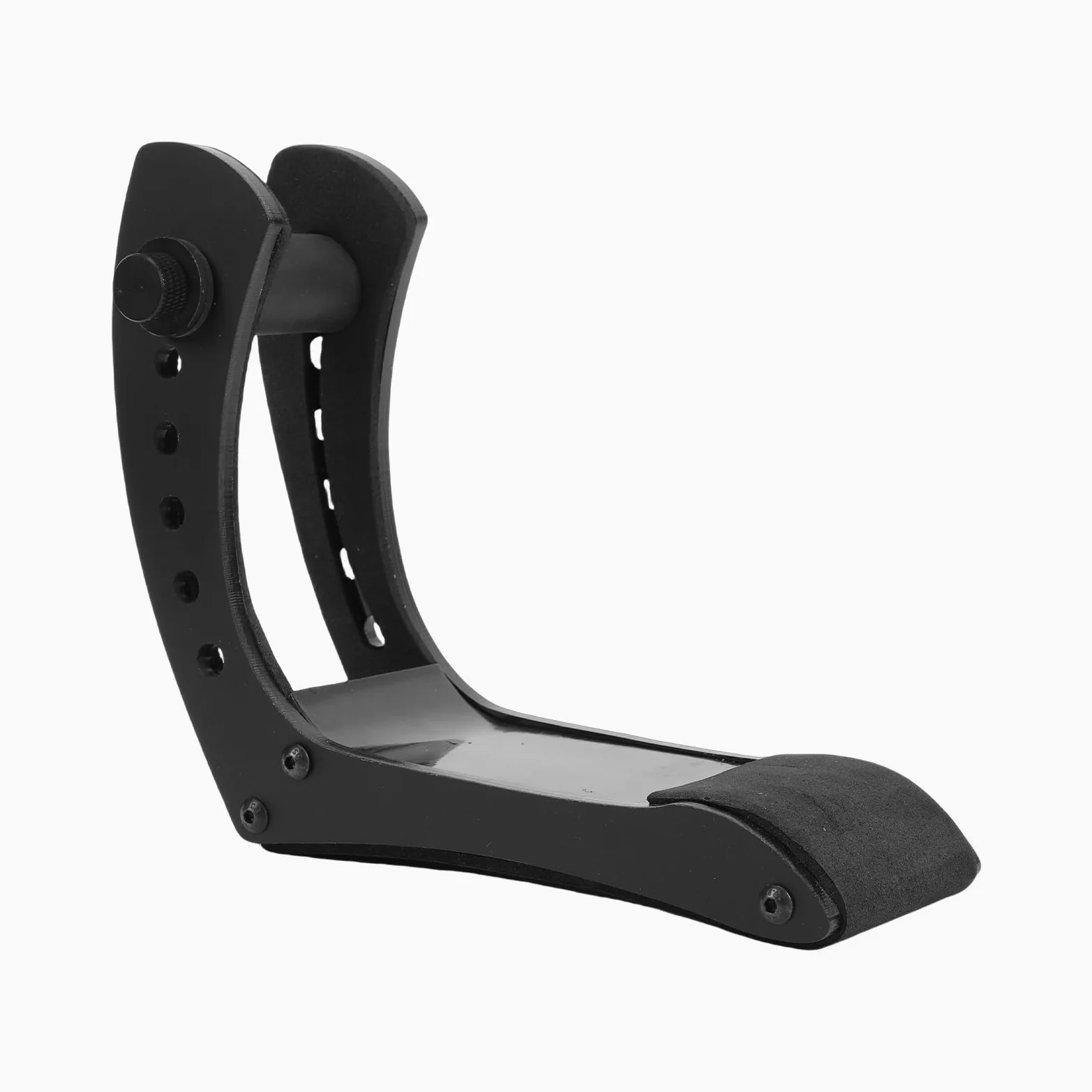 Supporto Ergonomico per Chitarra Elettrica, Supporto per Gamba del Poggiapiedi Regolabile in Altezza in 6 Posizioni, Gamba di per Chitarra Elettrica in Acrilico con Morsetto Laterale,