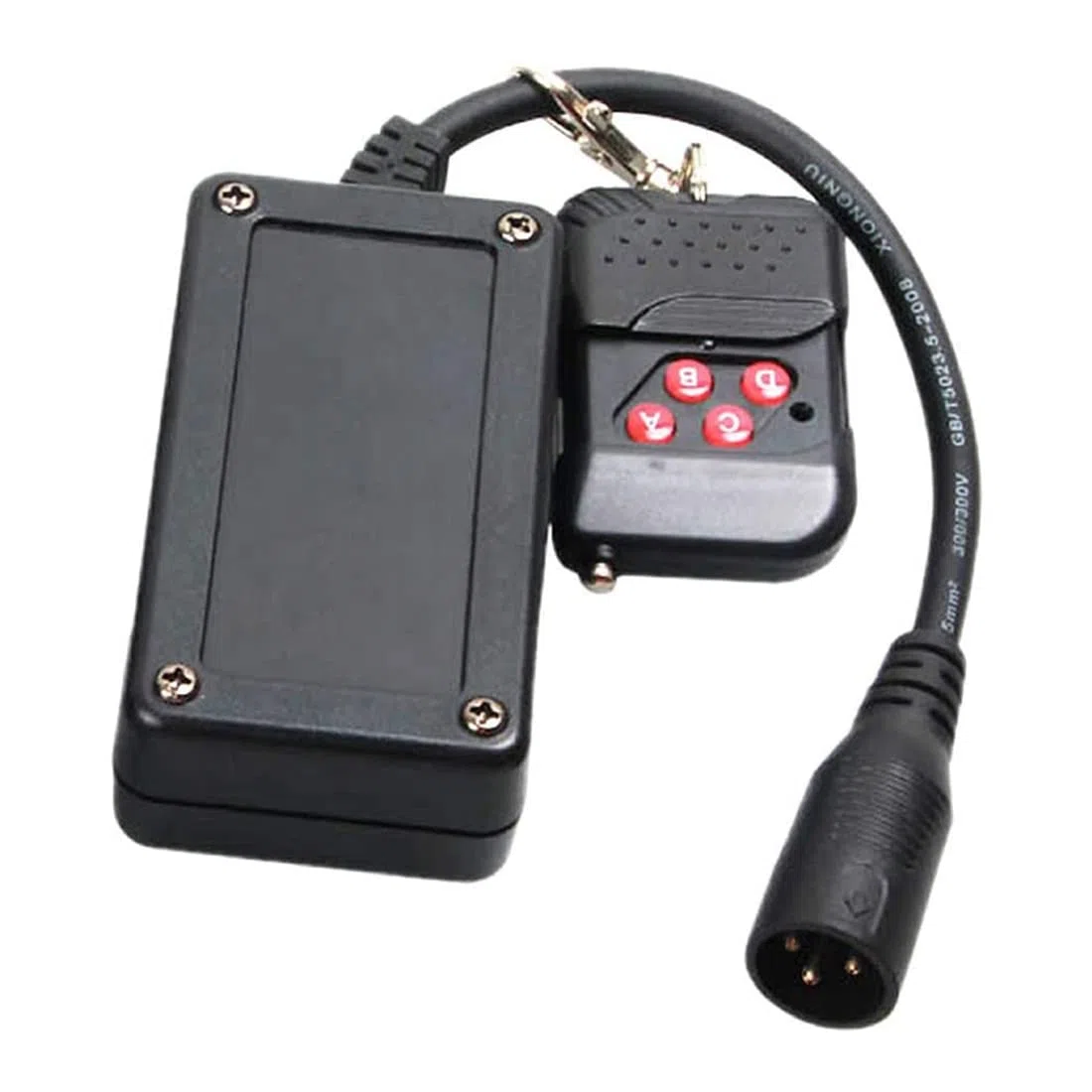 PRATYAHARA Ricevitore del Telecomando, senza XLR Portatile 3 Pin per Macchina di Nebbia di Fumo Ricevitore del Controller di Scena DJ Buea 400W 900