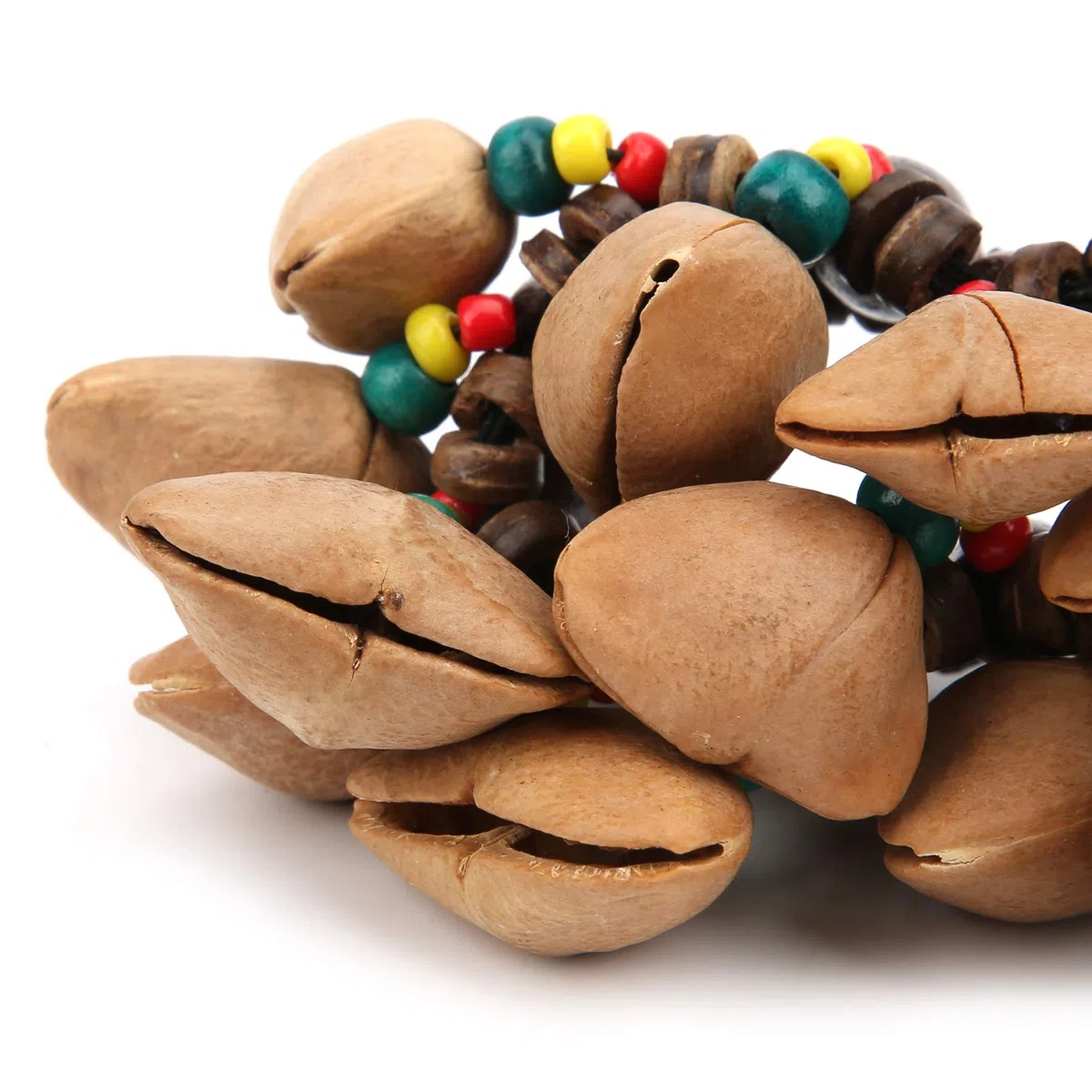 Sciamani Africani Gusci di Noci Strumento Musicale Guscio di Noci Bracciale Africano Gusci di Noci Campana Strumenti Musicali a Percussione