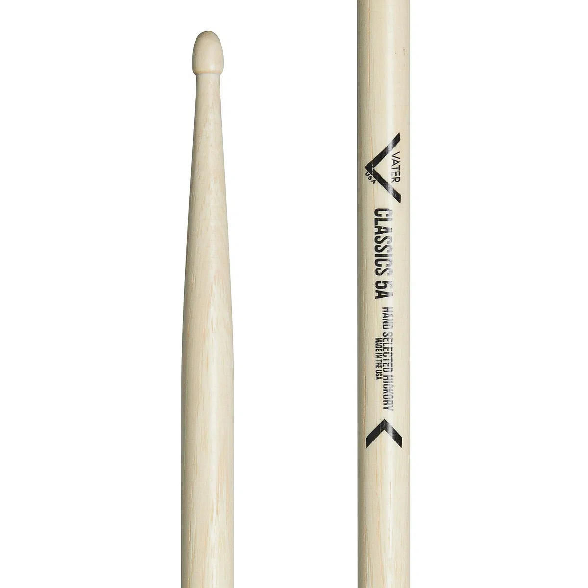 Bacchette di Vater VHC5AW - 5A Serie Classica - Hickory - Ghianda Punta di legno