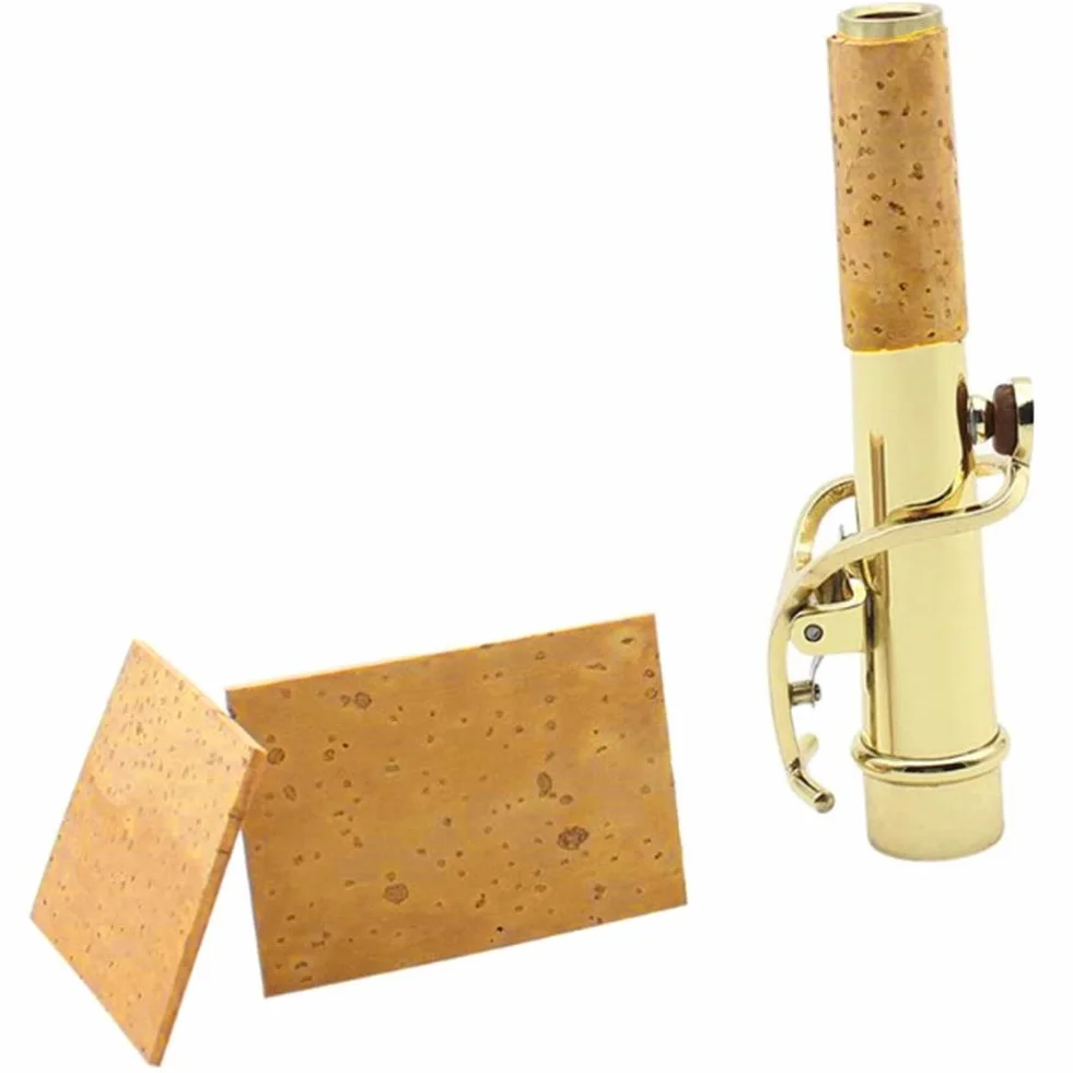 Set 10 Pezzi Foglio di Sughero per Sassofono, Universale Collo Giunto Accessori Strumento