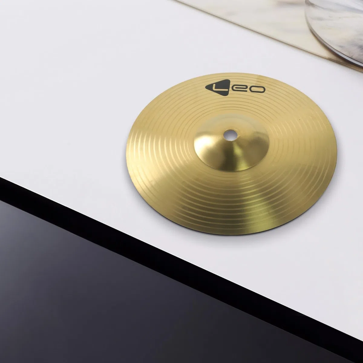 Crash 8" - Piatto Crash, Piatti Splash Cymbal 8 pollici per batteria, finitura tradizionale in ottone, jazz Drum Salviette in ottone tradizionale, per principianti musicisti professionisti (20,3 cm)