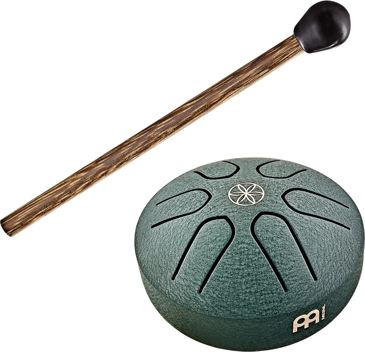 Meinl Sonic Energy - Tamburo tascabile in acciaio, strumento a percussione portatile da 7,6 cm, 6 note con mazzuolo, per musicisti, meditazione, yoga, bagni sonori