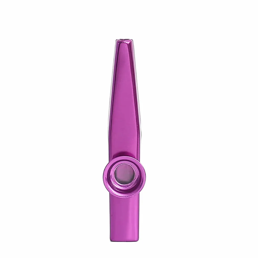 Alnicov - Kazoo in lega di alluminio, con 5 membrane, in una bella scatola per strumenti musicali, ottimo accompagnamento per ukulele, chitarra o altri strumenti musicali (viola)