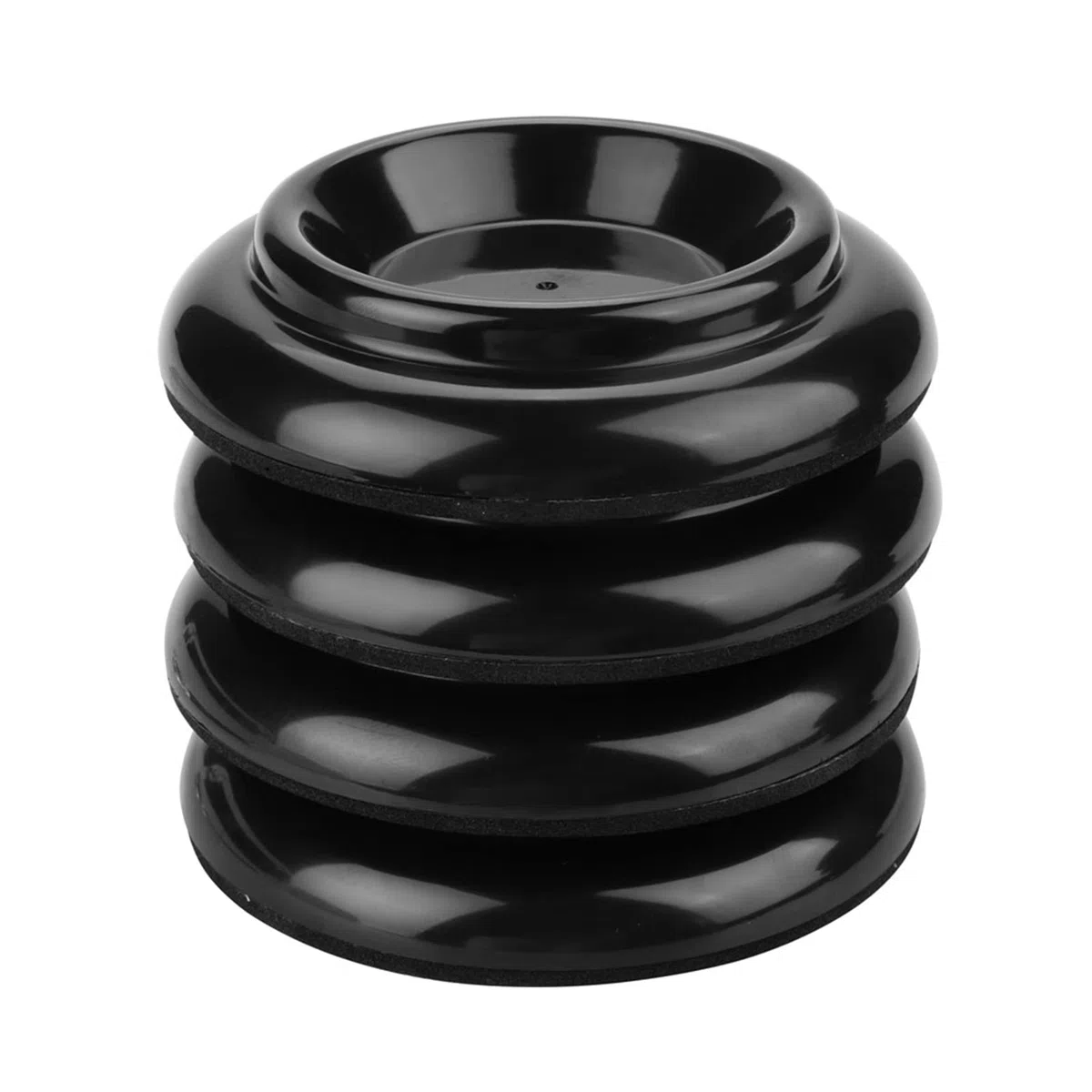 Set di 4 Poggiapiedi per Pianoforte Durevoli con Eccellente Carico per Gambe di Pianoforte Verticale, Coppe, Accessori per Isolamento Acustico e Resistenza Allo Scivolamento, Plastica