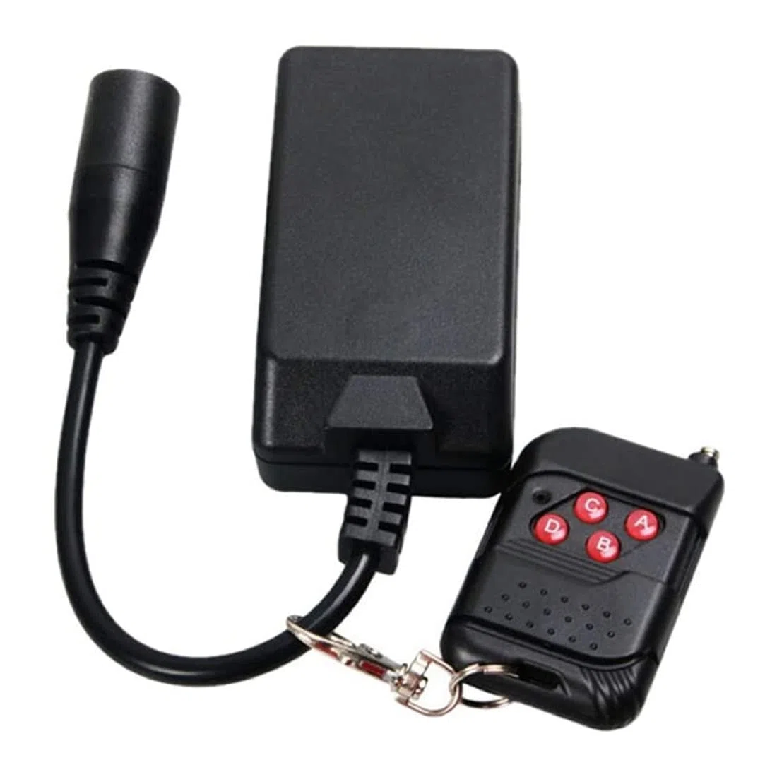PRATYAHARA Ricevitore del Telecomando, senza XLR Portatile 3 Pin per Macchina di Nebbia di Fumo Ricevitore del Controller di Scena DJ Buea 400W 900