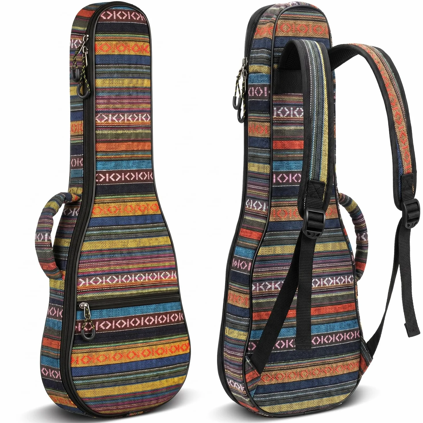 CAHAYA Custodia per ukulele in cotone nylon 9 mm imbottita per ukulele
