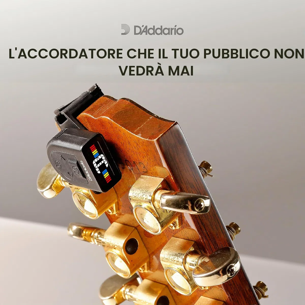 D'Addario NS Mini Accordatore Chitarra - PW-CT-12 - Accordatore Chitarra Classica, Acustica, Elettrica, e Altro