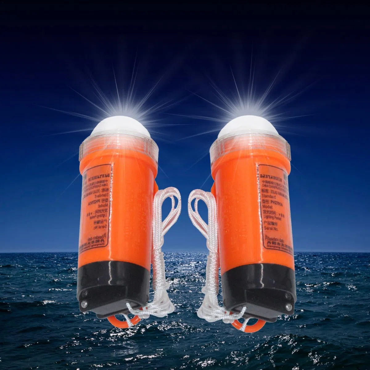 Generic Luci stroboscopiche LED professionali, 2 pezzi, impermeabili, attivazione suono, per DJ e discoteche
