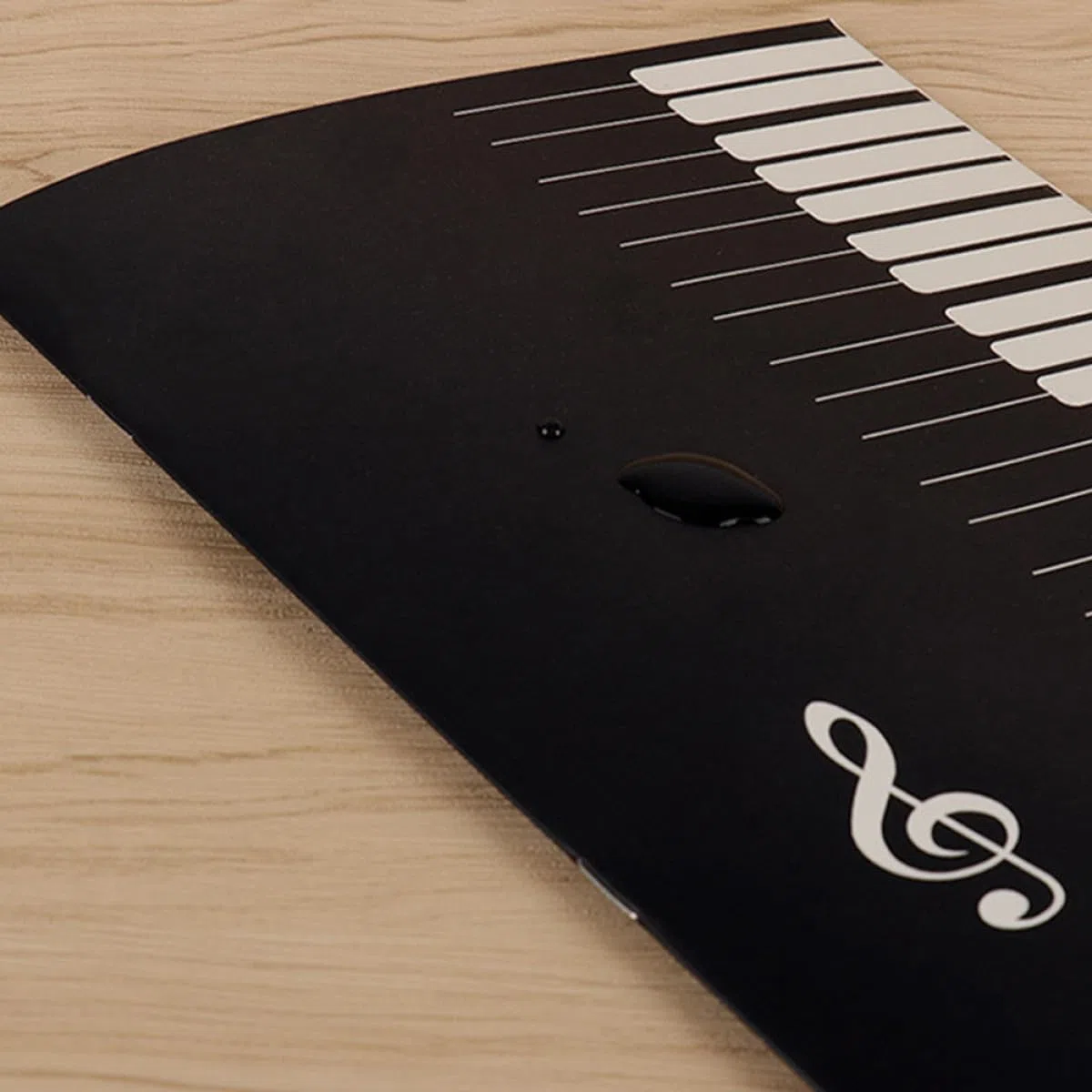Alasum Quaderno Riutilizzabili Musica 3 Pezzi Nero Pentagrammato in Carta per Pagine Strappabili per Appunti Musicali All'aperto