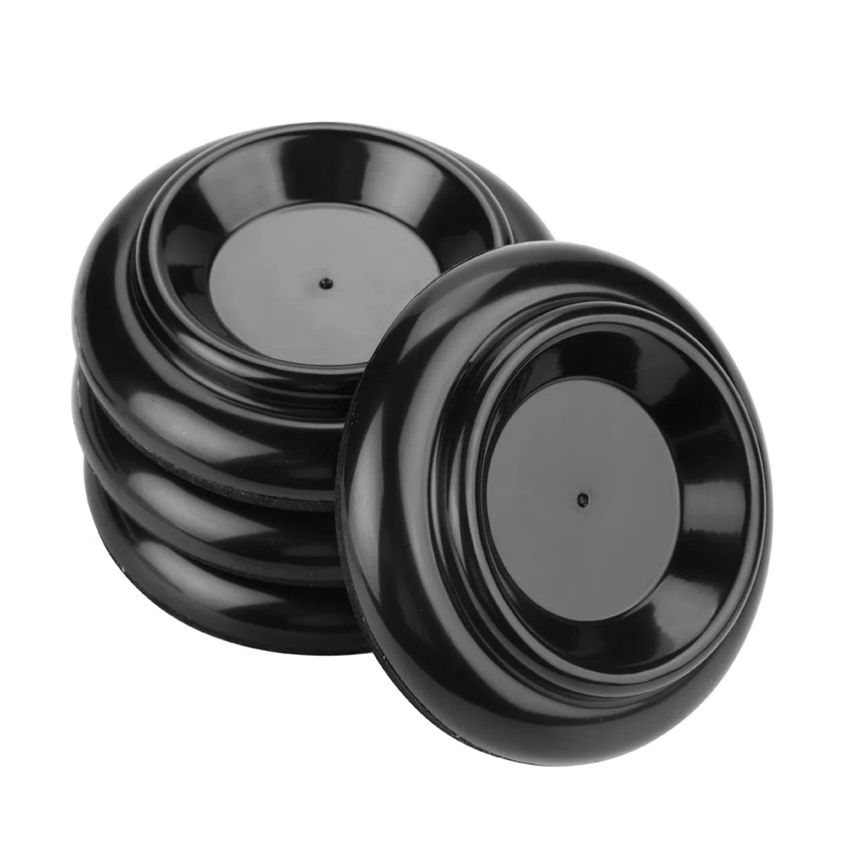 Set di 4 Poggiapiedi per Pianoforte Durevoli con Eccellente Carico per Gambe di Pianoforte Verticale, Coppe, Accessori per Isolamento Acustico e Resistenza Allo Scivolamento, Plastica