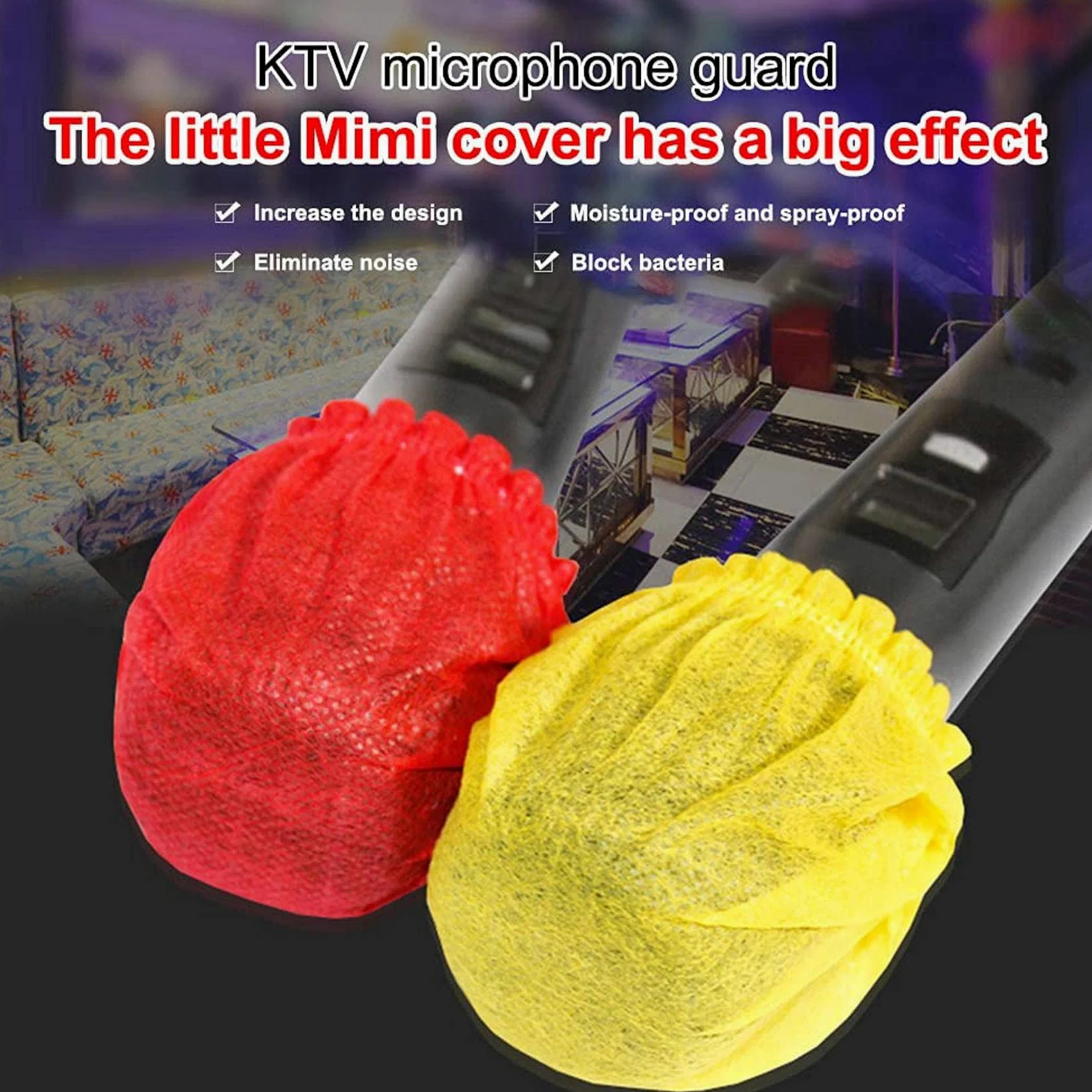 600 pezzi per microfono usa e getta, Parabrezza per microfono a mano (colori misti)