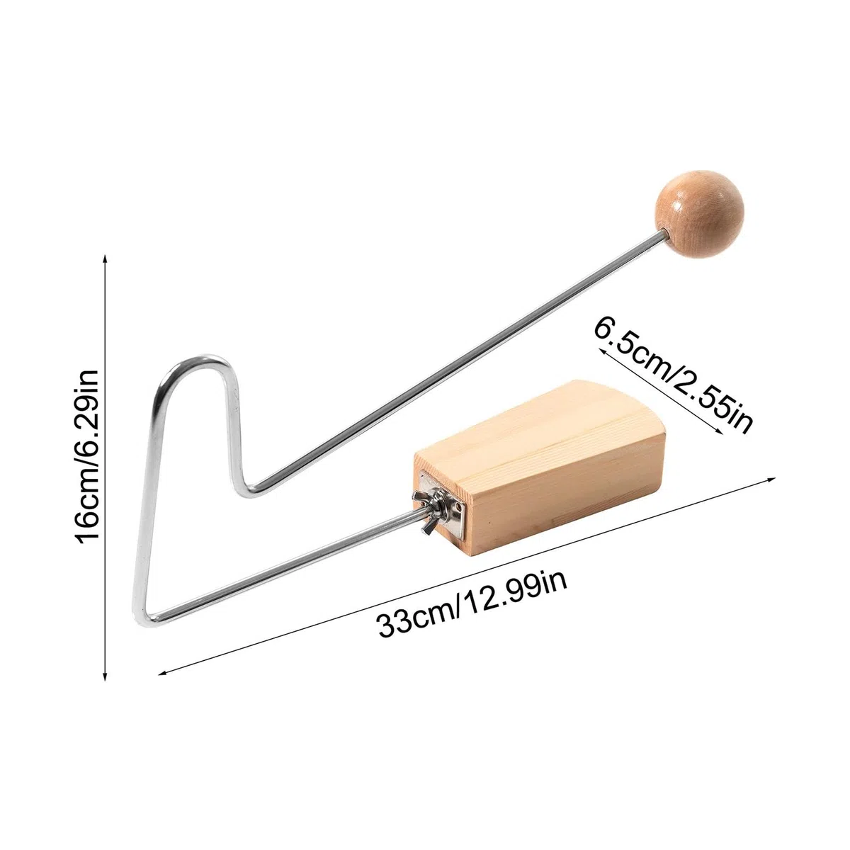 Strumento a percussione | Vibra-Slap in legno | Vibraslap Percussion Instrument | Vibraslap forte | Strumento musicale per musicisti, spettacoli, feste, palcoscenico