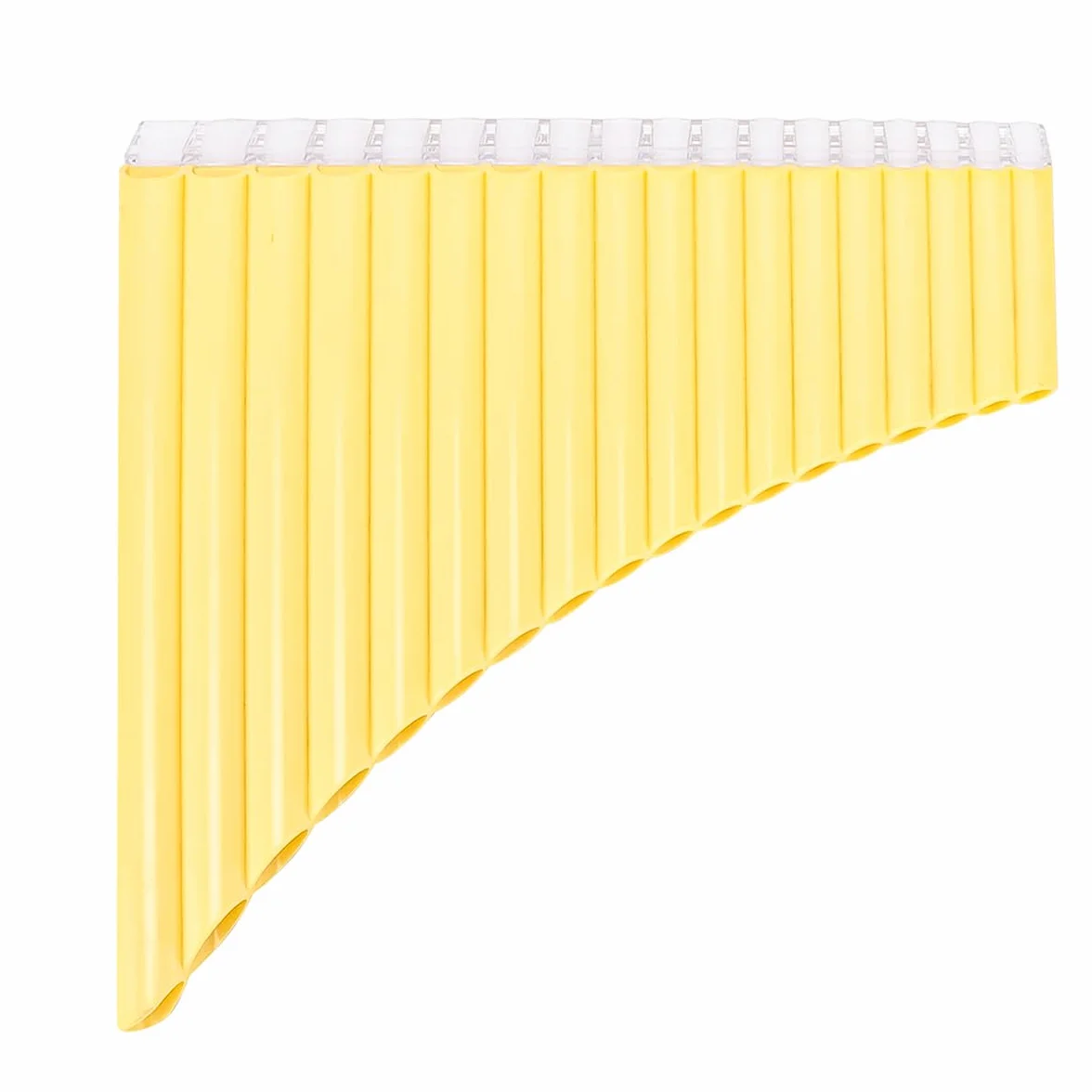 Flauto di Pan a 16 Tubi, Strumento a fiato Portatile in Materiale ABS Resistente per Principianti e Professionisti, con Borsa in Tessuto e Adesivi per Appunti, Colore Beige. Flauto di Pan