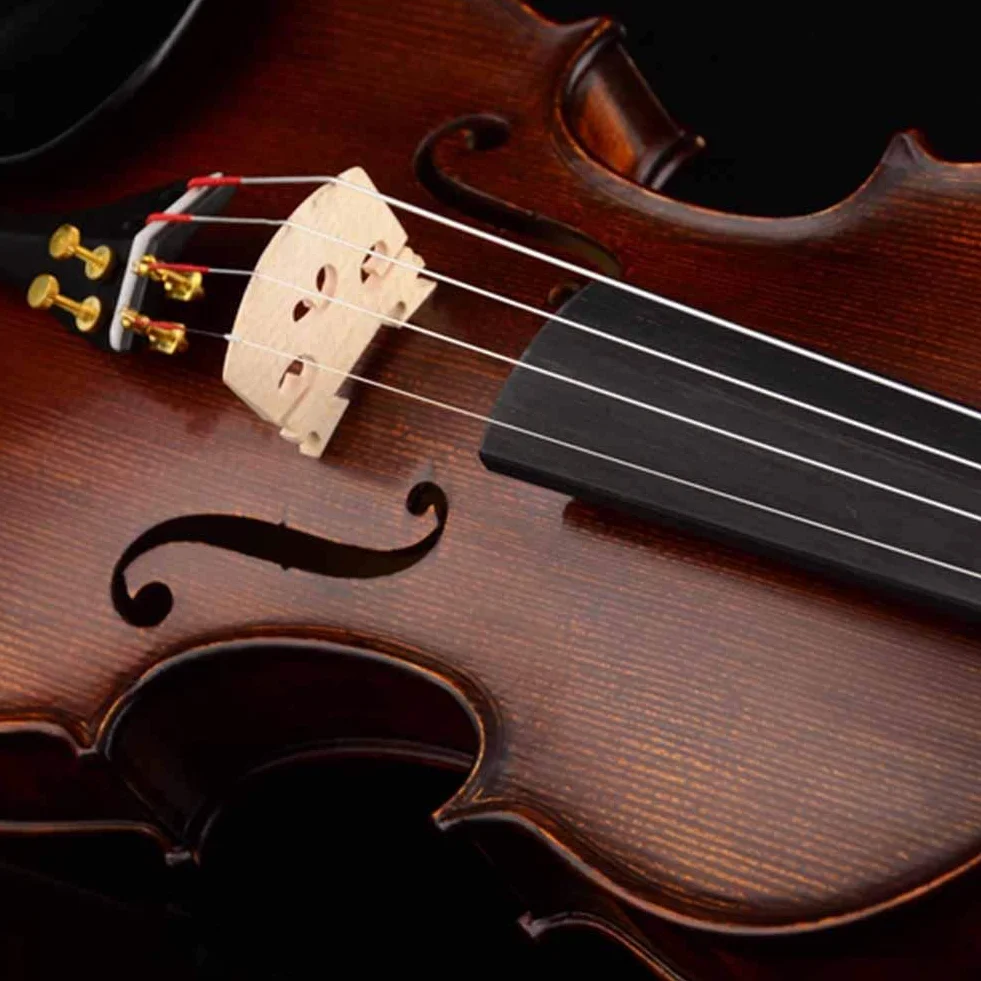 Ponte per violino, 5 pezzi in legno di acero per violino Ponte per violino Parte accessori per violino per 3/4 1/2 1/8 1/4(1/4)