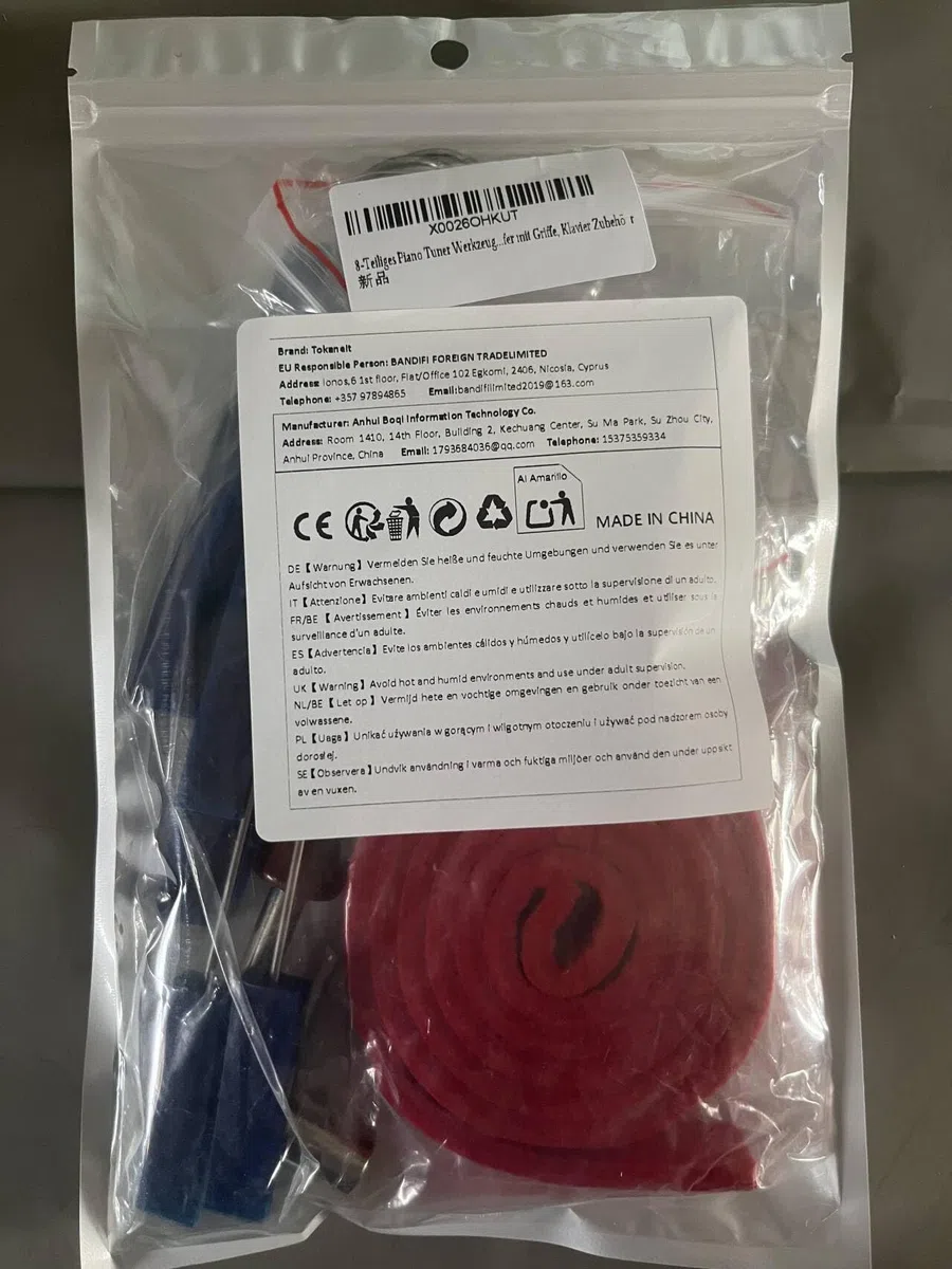 Professionale Piano Tuning Kit, Kit di Strumenti per Accordatore di Pianoforti, Kit di Accordatura per Pianoforte, 8 Strumenti Accordatore Multifunzionale Per Sintonizzazione Pianoforte Professionale