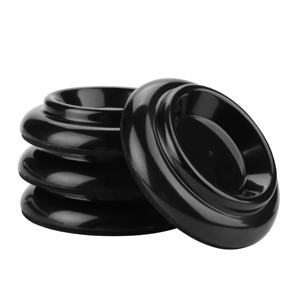 Set di 4 Poggiapiedi per Pianoforte Durevoli con Eccellente Carico per Gambe di Pianoforte Verticale, Coppe, Accessori per Isolamento Acustico e Resistenza Allo Scivolamento, Plastica