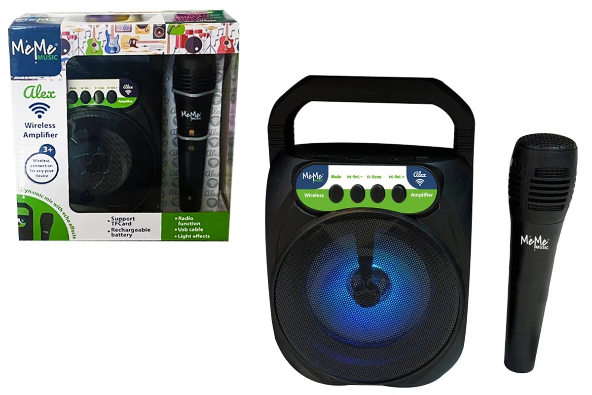 Meme Music Amplificatore Wireless e Microfono Alex