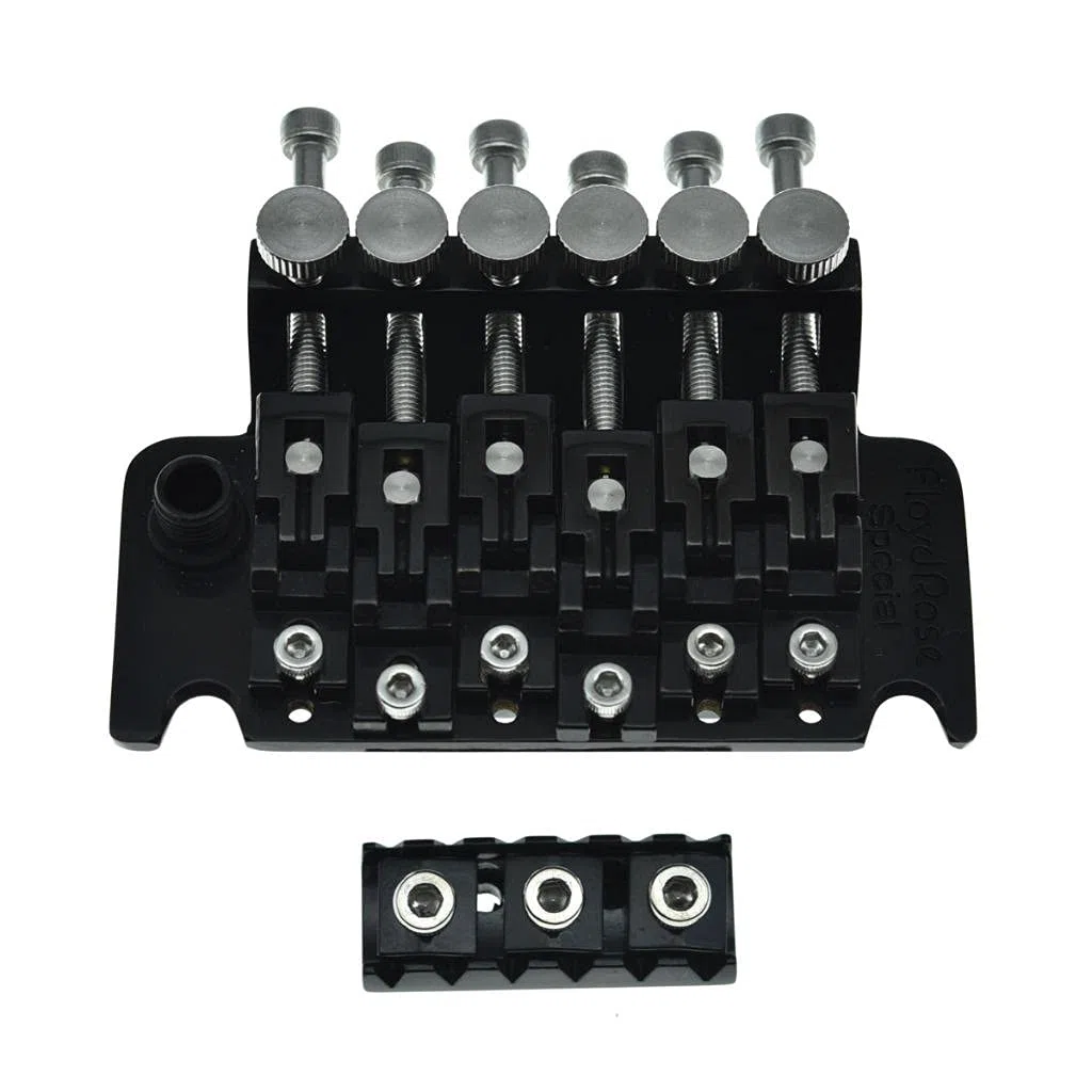 KAISH Set intero in acciaio inox Tremolo Fine Tuner viti String Insert Block Sella Viti di montaggio Dado di bloccaggio & String Lock Viti per FR