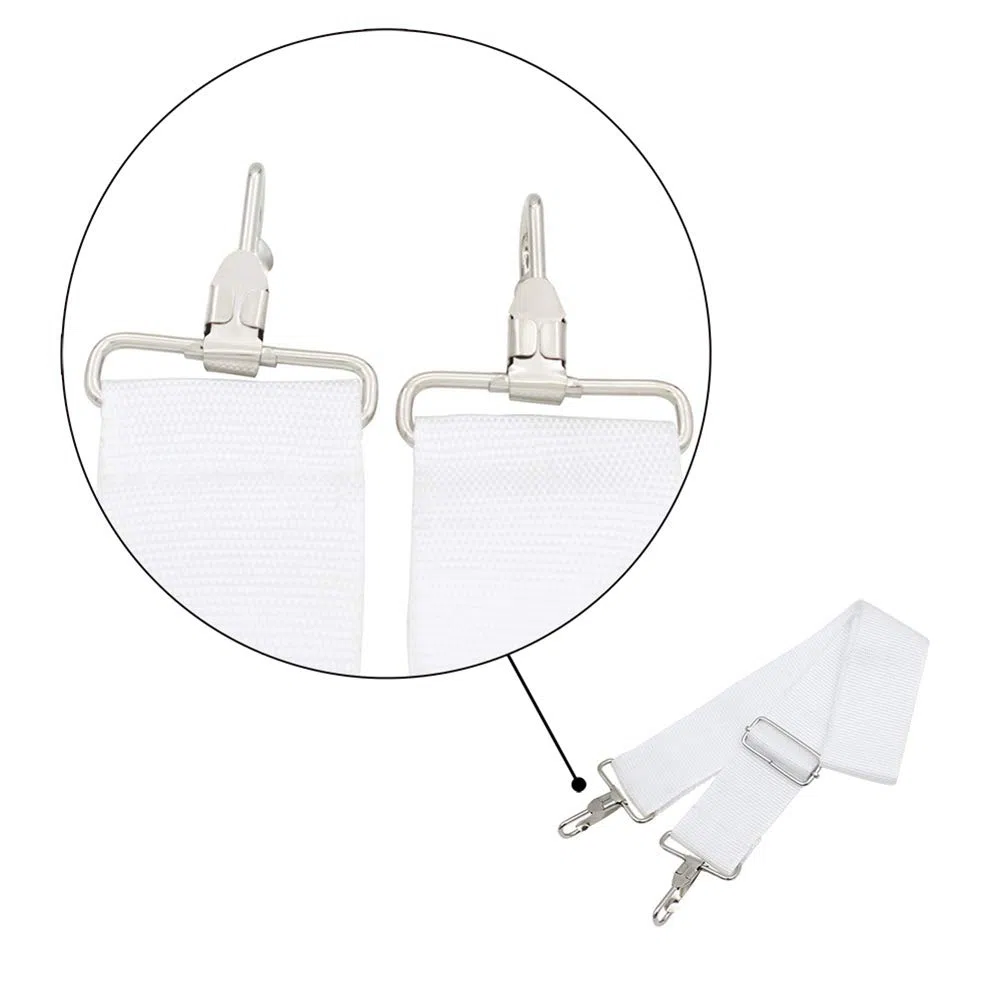 Tbest Childs Snare Drum Belt,Tracolla Sostituzione Per Batteria, Rullante Sostituzione Per Slitta Cintura Sostituzione Per Cinturino Regolabile Nylon Bianco Regolabile Cintura