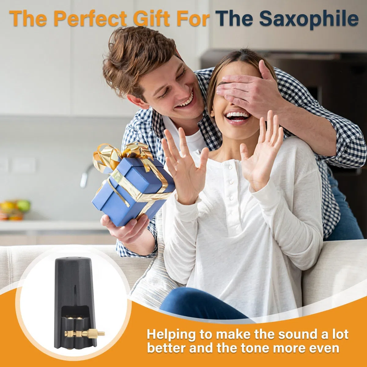 Legatura per Sassofono Contralto, Set di Legature per Sax Contralto Cappello per Sassofono Legatura del Sassofono Contralto con Cappuccio in Plastica per Sassofono Tenore
