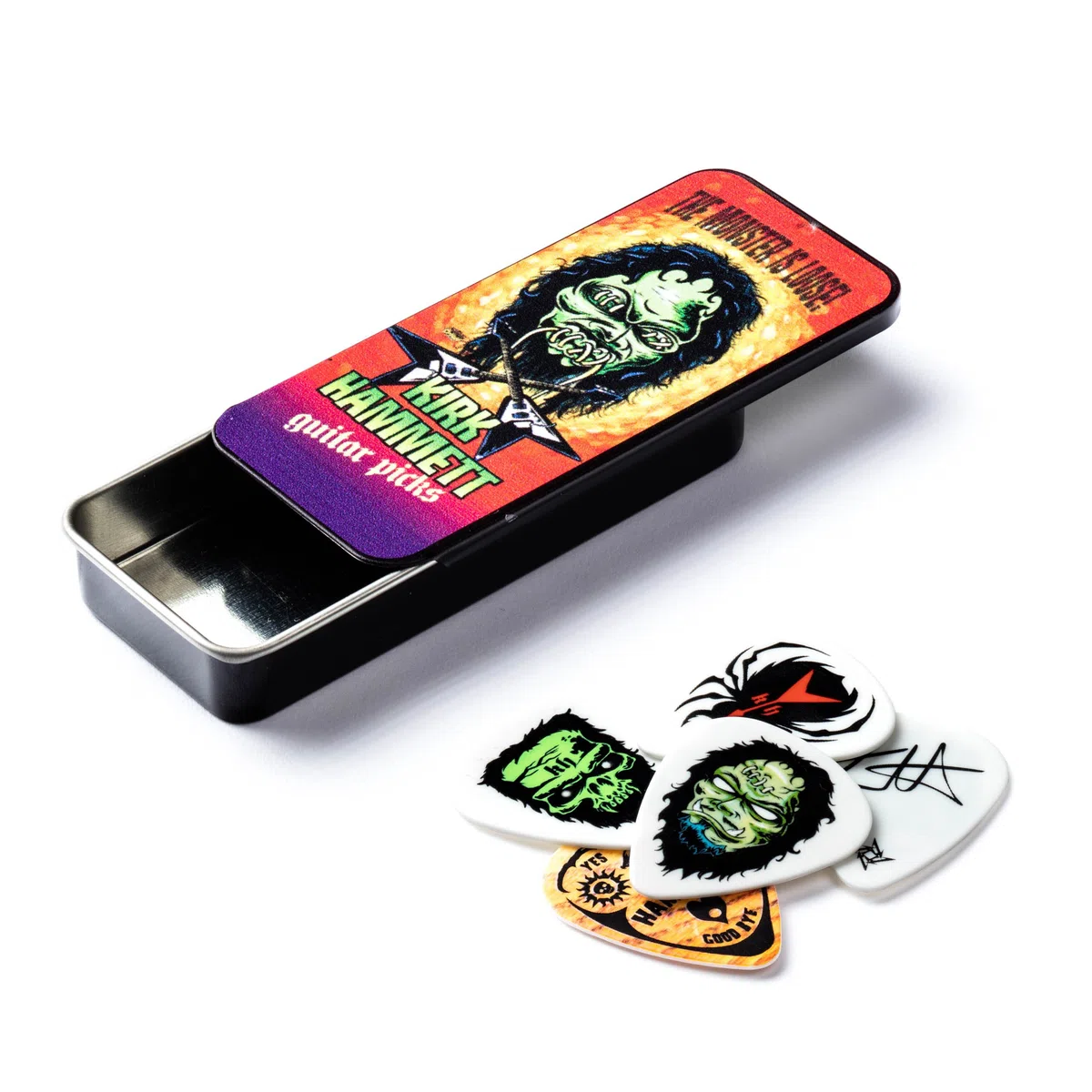 Dunlop Kh01T088 6 Picks Tin Box Kirk Hammet 0.88