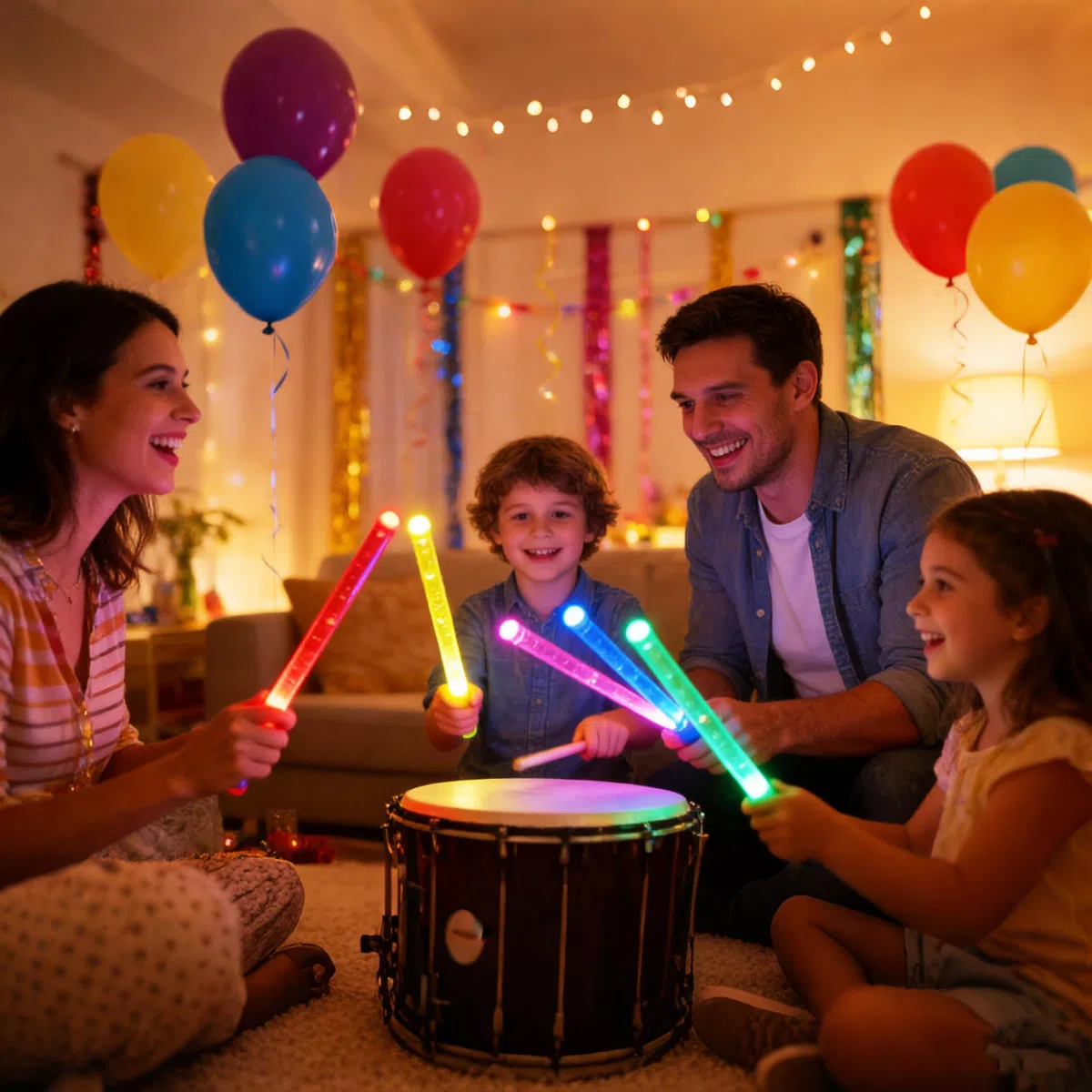 Bacchette per batteria con luce LED luminosa, ricaricabili, 13 colori cangianti, con cavo di ricarica USB, si illuminano al buio, per pratica musicale professionale, regali per batteristi