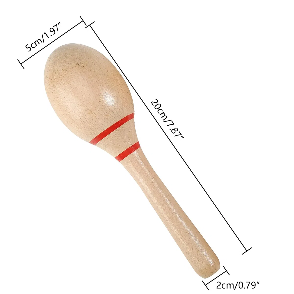 Musiin Vibrant Sound Maracas - Ergonomic Percussion Shakers for Studio, Stage, and Fun(Red lebel)