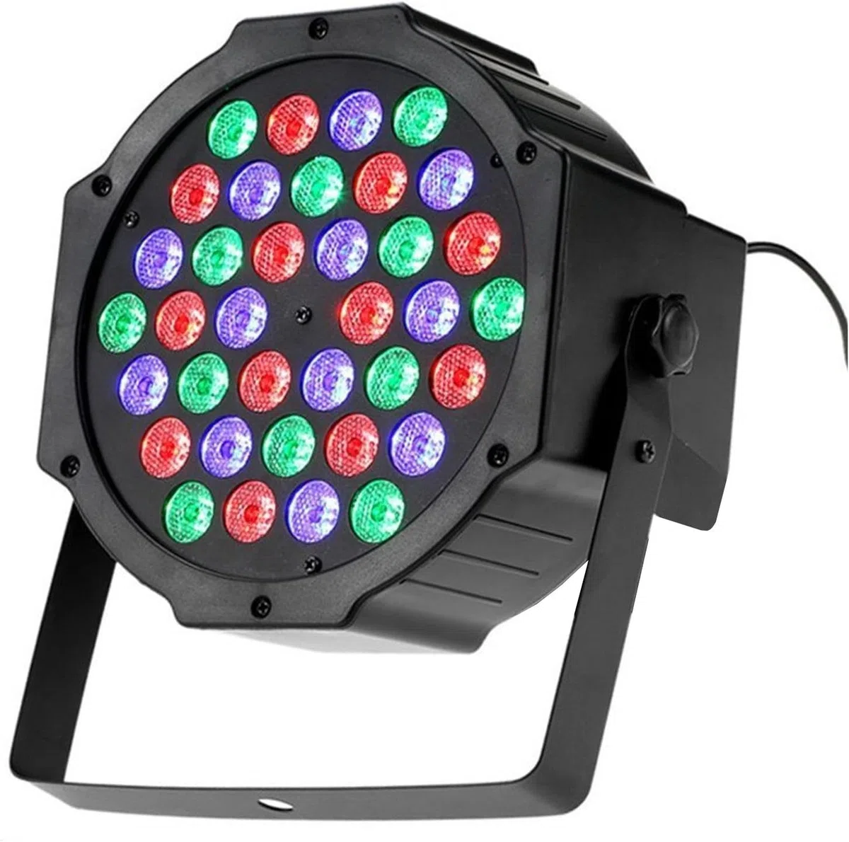 SQUADO Faretto con 36 LED RGB e funzioni luce, stroboscopio e DMX per DJ Luce Colorata