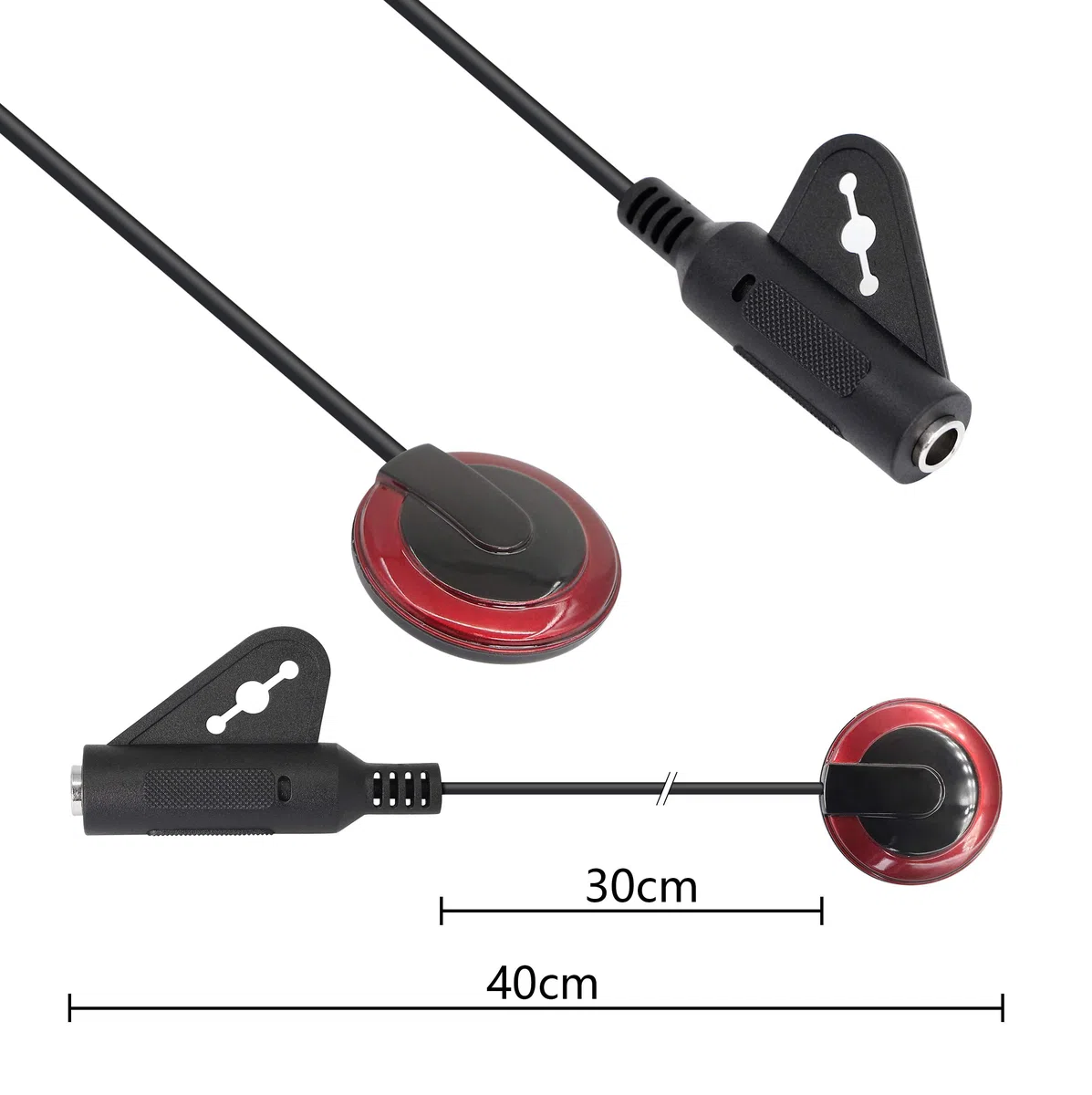 YACSEJAO Microfono a contatto Pickup piezoelettrico Pickup microfono per violino per chitarra, ukulele, violino, mandolino, banjo, Kalimba, basso e trasduttore elettrico acustico con cavo