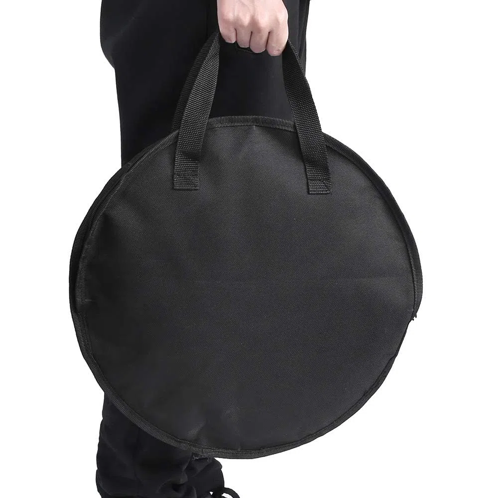 Borsa per Pad da Allenamento per Batteria da 12 Pollici con Maniglia Custodia per Trasporto Pad per Batteria in Tessuto Oxford Nero Accessorio per Batteria Resistente e Protettivo