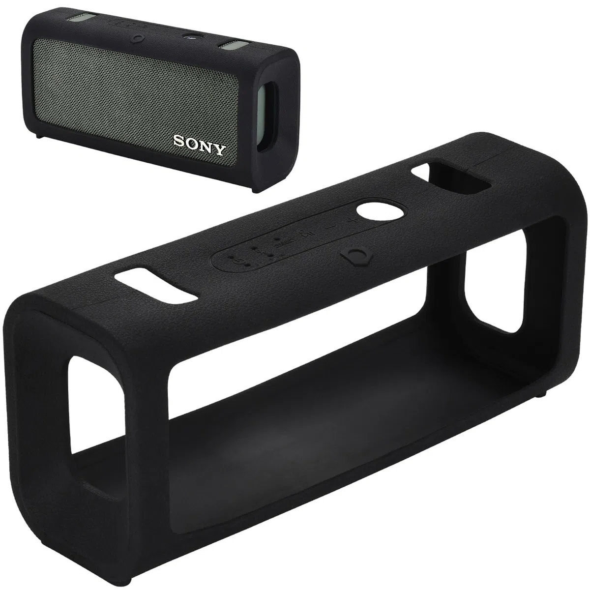 Silicone Custodia protettiva per Sony ULT Field 3 Altoparlante (Nero)