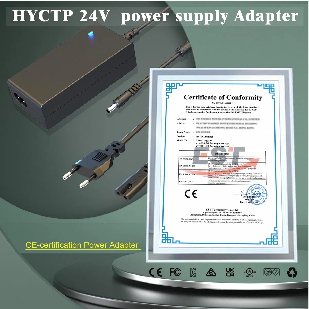 AC-DC 24 V, cavo di alimentazione per Dymo 4XL 400 450 5XL 550 Label Thermal Twin Turbo etichette stampante Duo stampante 1752267 1752266 1752265 1752264 LabelWriter cavo di ricarica