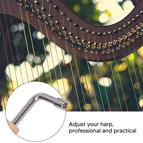 Chiave Universale per Accordatura a Forma di L, Manico in Legno, Strumento Professionale per L'accordatura Precisa di Strumenti per Pianoforte, Arpa a Lira, Dulcimer, Violino e