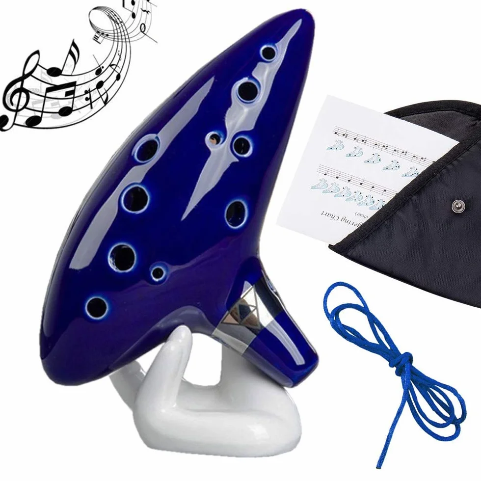 Legend of Zelda Ocarina, 12 fori Alto C Zelda Ocarina regalo per i fan di Zelda con custodia protettiva, perfetta per principianti e prestazioni professionali