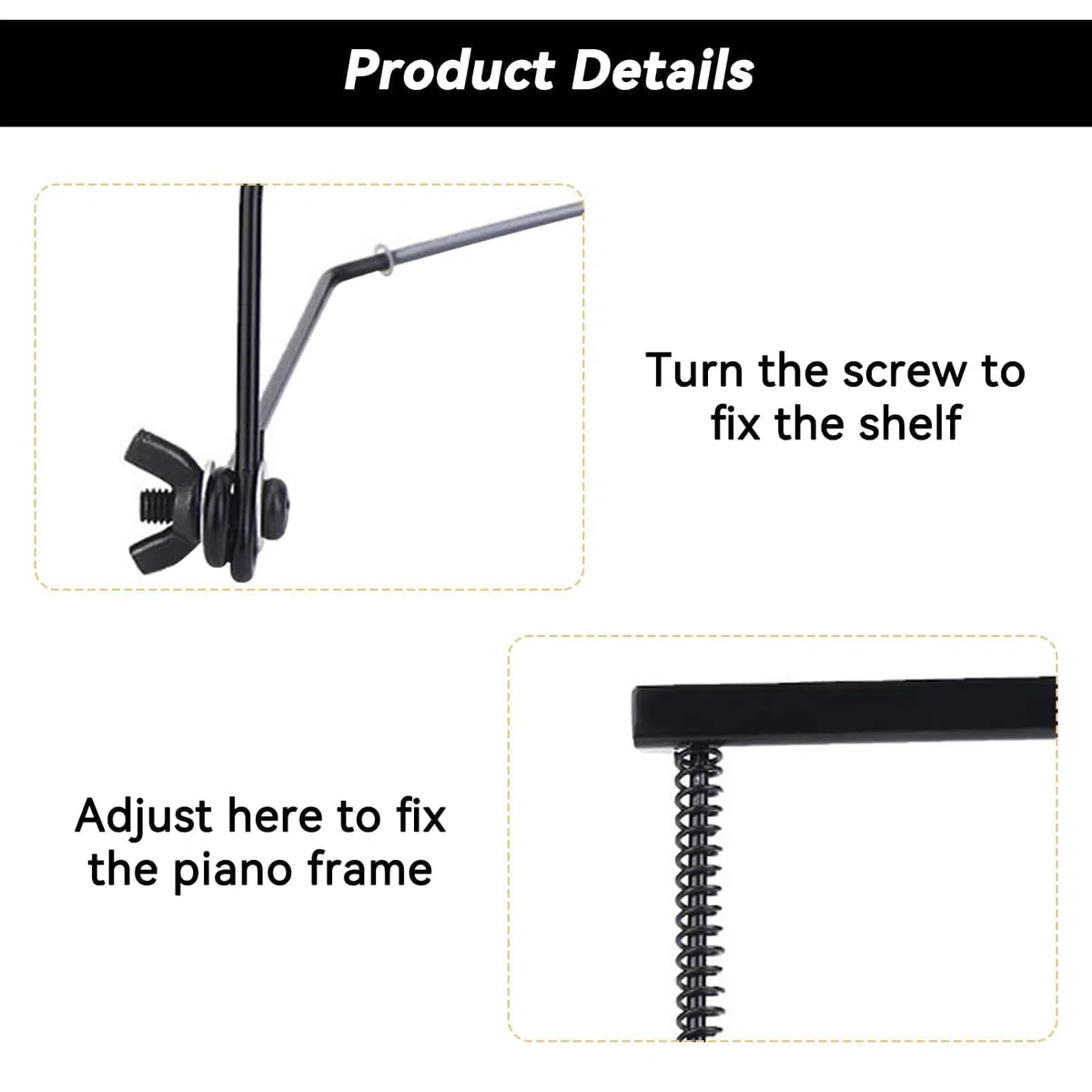 Supporto per Armonica, Morsetto per Armonica a 10 Fori Regolabile Accessorio di Supporto per Armonica in Metallo Supporto per Rack per Collo per Armonica