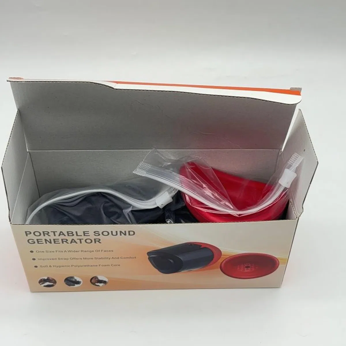 Smorzatore vocale portatile per cantanti, silenziatore vocale, maschera insonorizzante con cinghie regolabili rimovibili, dallo stress, copertura per allenamento vocale, strumento compatto