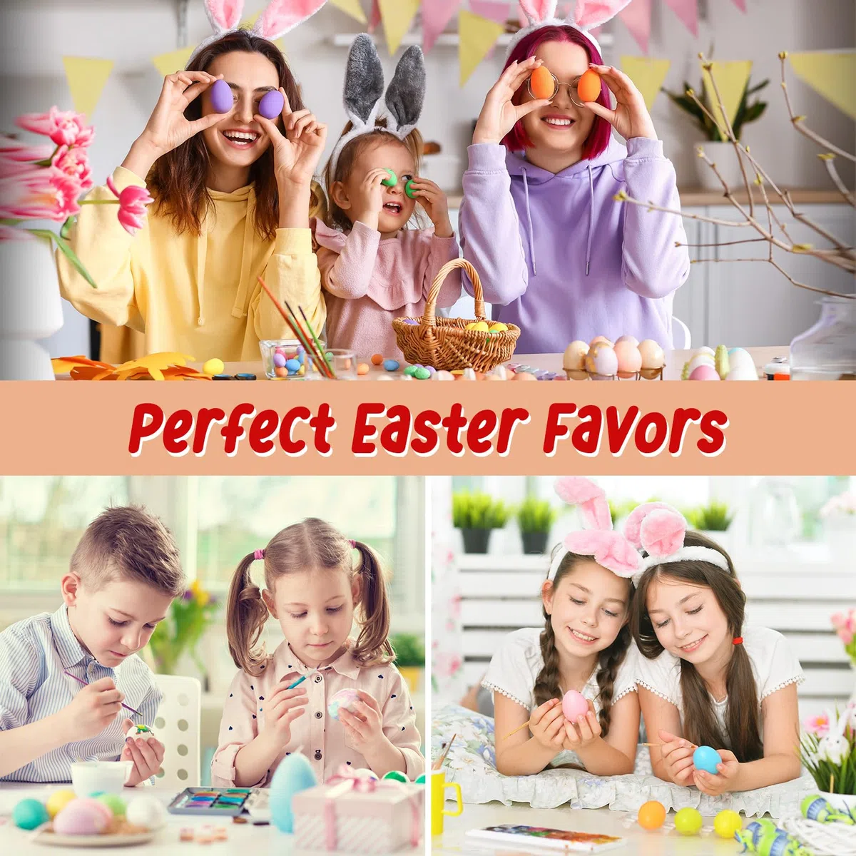 Morcheiong 12/24 pezzi shaker per uova in legno, fai da te shaker per uova set di strumenti musicali con 12/24 pezzi penne multicolori, maracas per uova di Pasqua bomboniere per bambini (12)