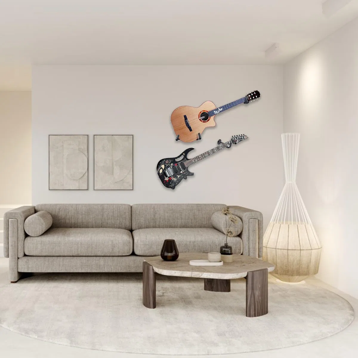 Espositore Per Chitarra, Gancio Orizzontale Poggia Supporto Chitarra Espositore, Supporto Gancio Per Chitarra Con Viti,Gancio Orizzontale Poggia Supporto Chitarra,Porta Chitarra Da Muro Per Chitarra