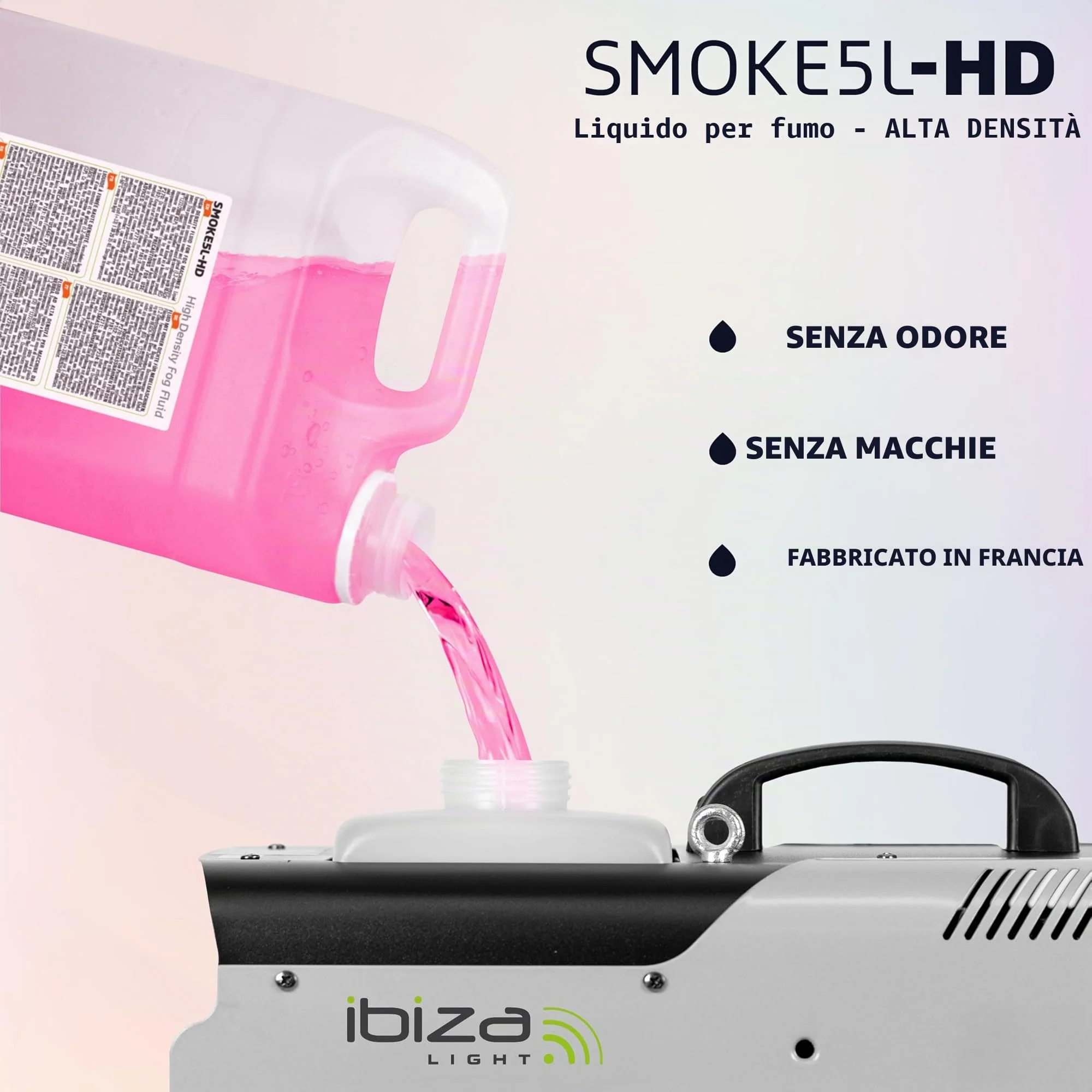 Ibiza - SMOKE5L-HD - Liquido per macchina del fumo ad alta densità - 5 litri