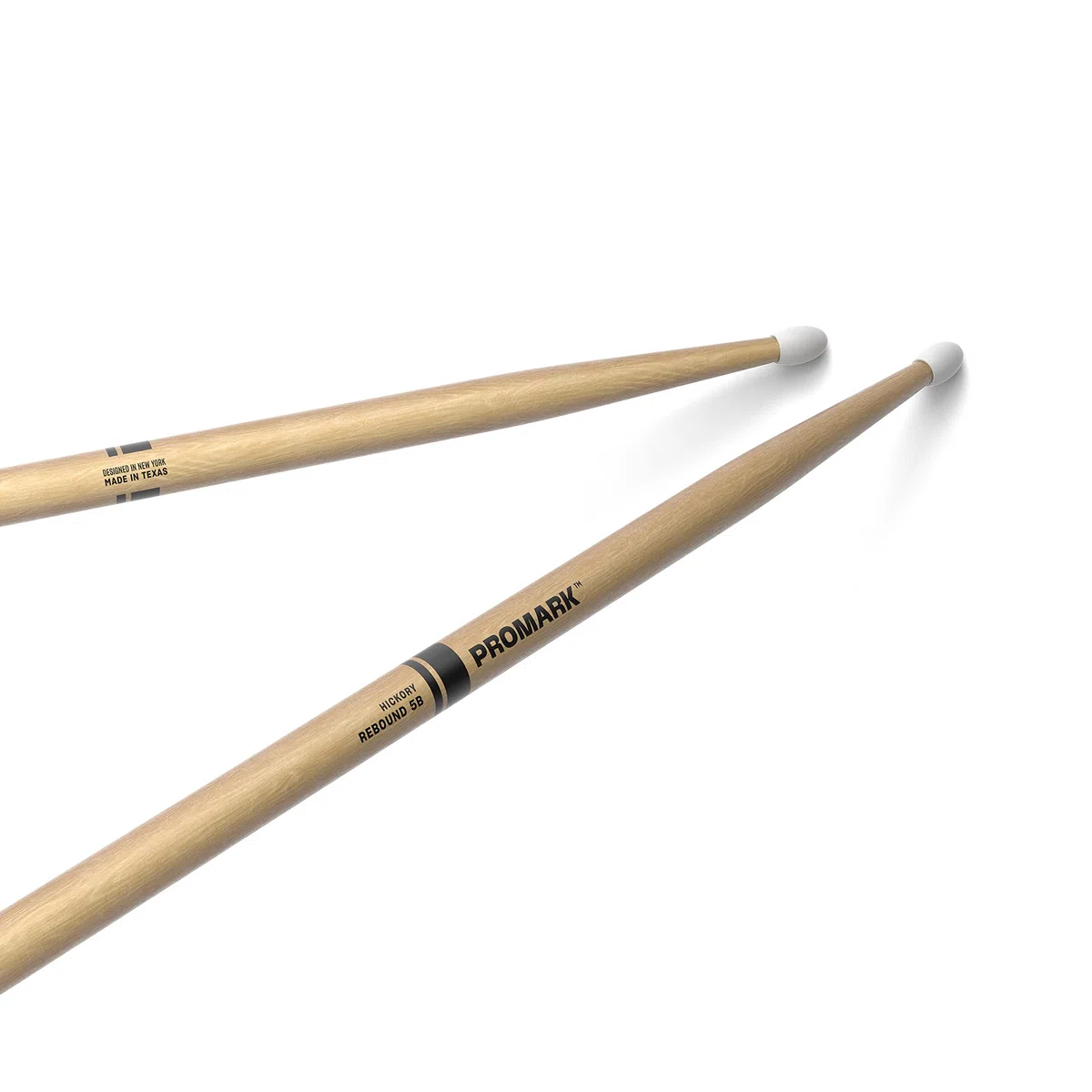 Promark Bacchette ProMark Rimbalzo 5B Hickory, punta in nylon