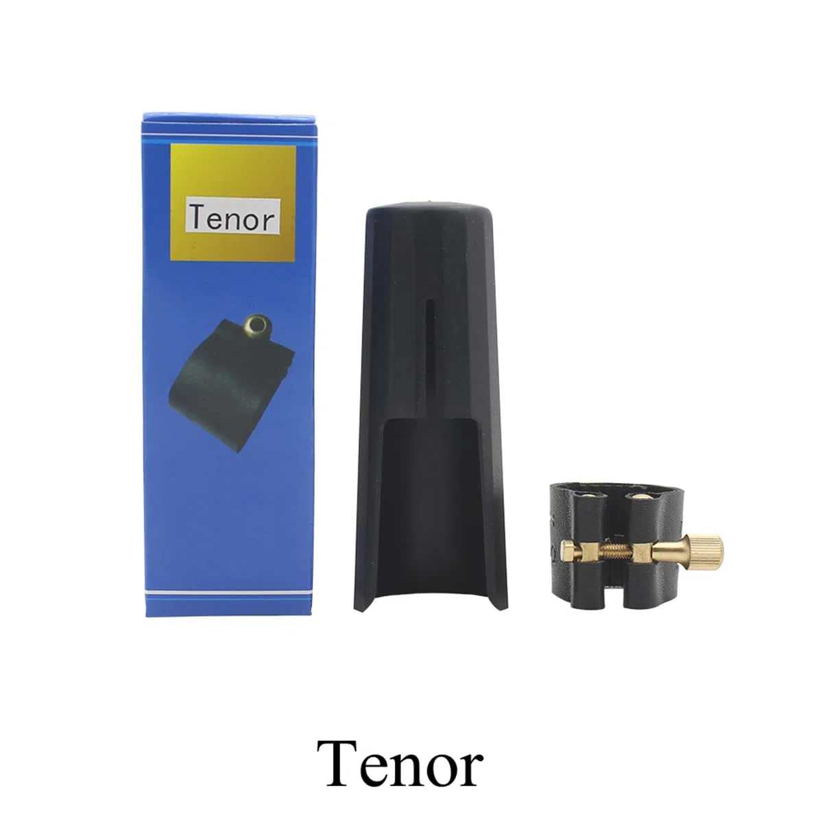 Woodwinds - Tappo per bocchino per sassofono tenore, chiusura in pelle con tappo per bocchino in plastica, per sassofono tenore