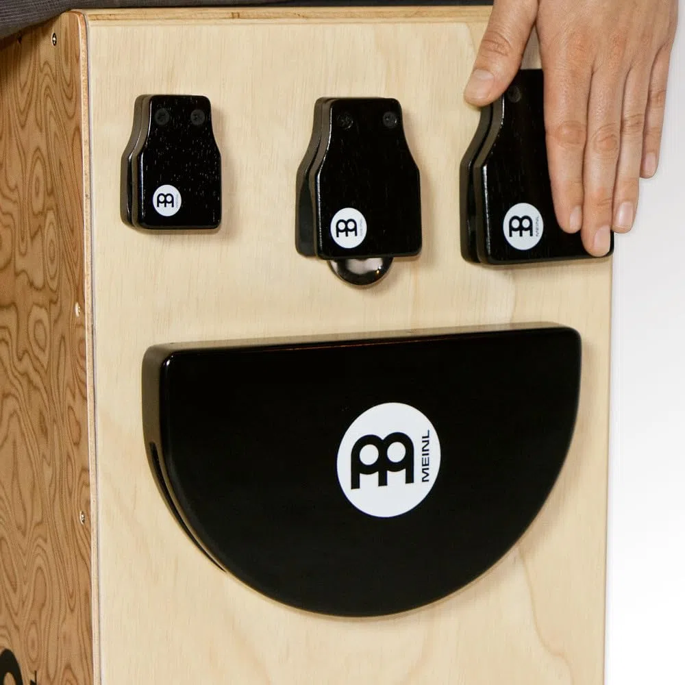 Meinl Percussion WJC1-M - Nacchere con cimbalini per cajón, misura media, colore nero