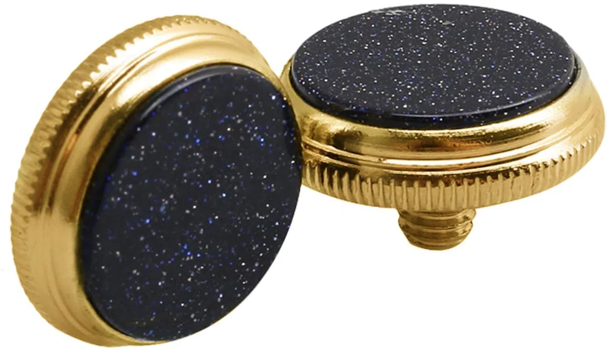 Jiayouy Gold Starry Sky intarsio tromba bottoni per tromba accessori di ricambio 3 pezzi