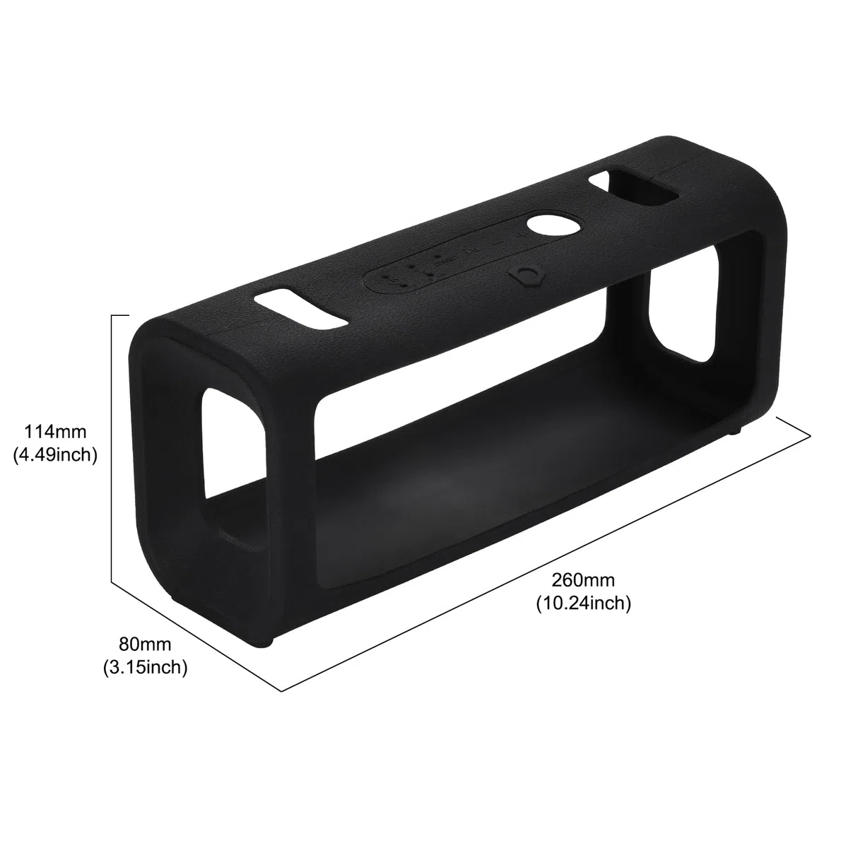 Silicone Custodia protettiva per Sony ULT Field 3 Altoparlante (Nero)