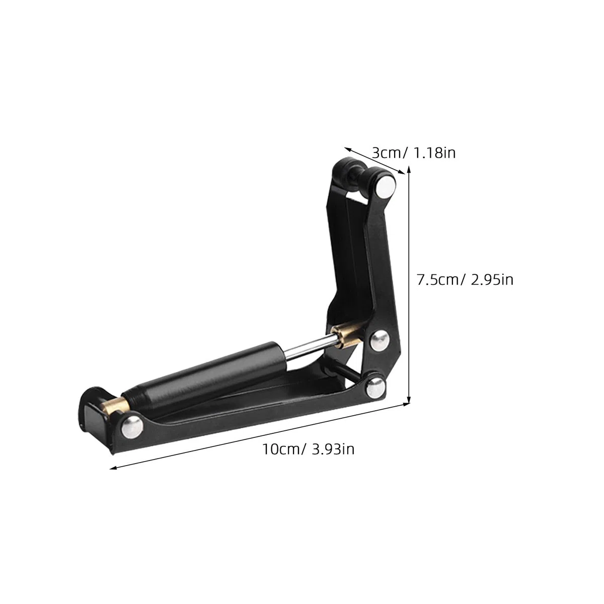 Totority Dispositivo di Abbassamento Lento Leggero e Facile da Trasportare per Coperchio Pianoforte Accessorio per Pianoforte Verticale in Lega di Alluminio Nero