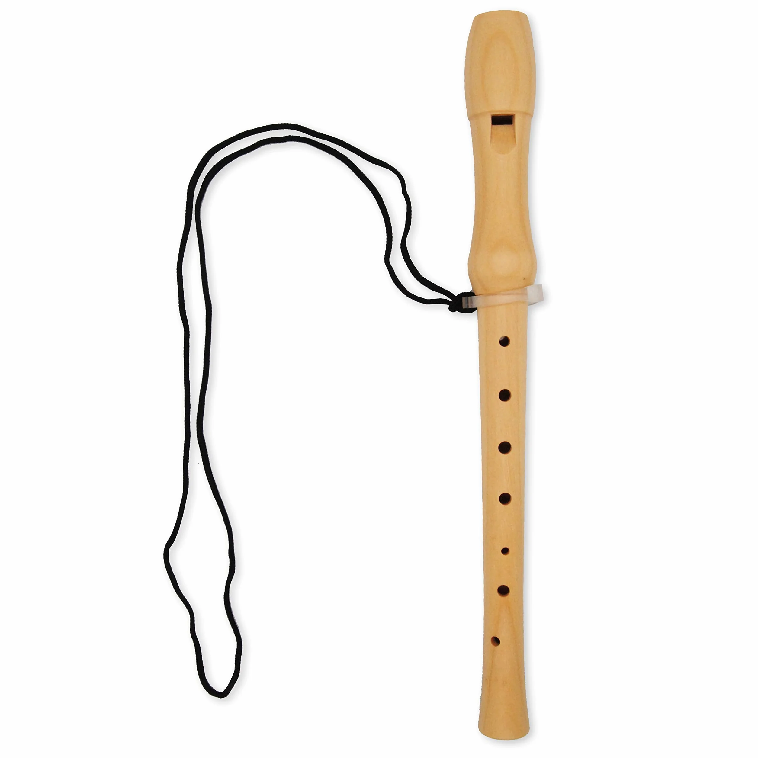 TFS-18D Flauto Dolce Soprano in Acero - Diteggiatura Tedesca - Flauto Dolce in Legno con Tabella delle Diteggiature e Esempi Musicali
